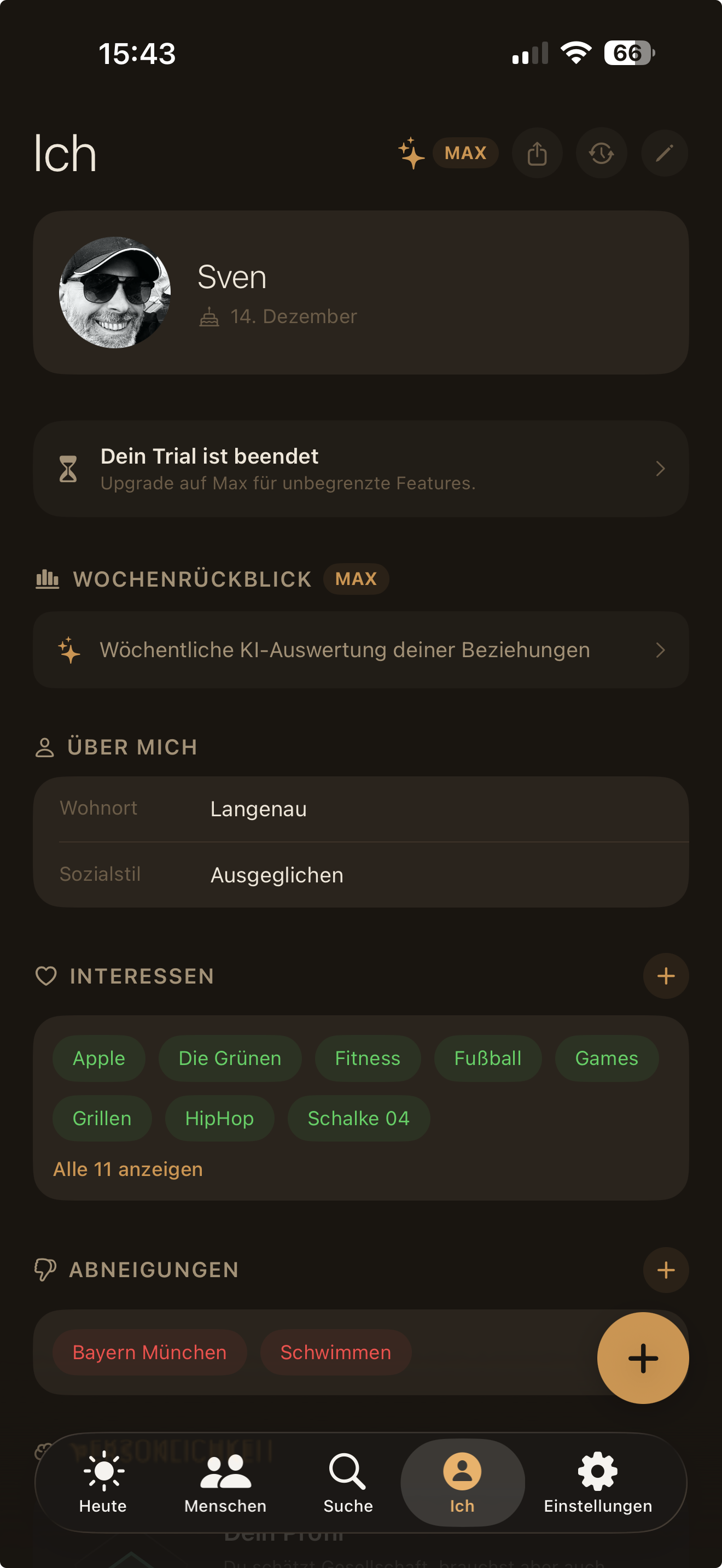Screenshot of nahbar